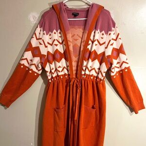 Long Hooded Cardigan